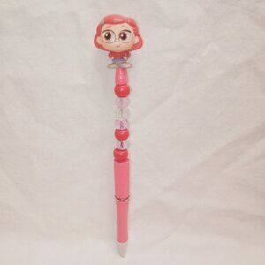 Disney Doorable- Mei- Handmade Beaded Pen Turning Red